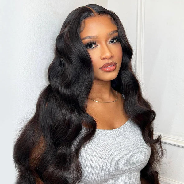 MORE FACE Body Wave 4*6 Pre Cut HD Lace Wear Go Glueless Lace Closure Wig 180% Density