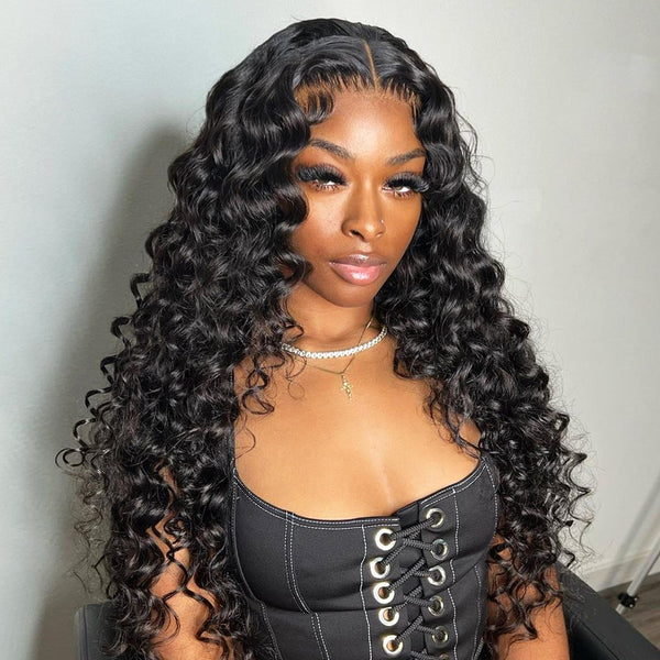 MORE FACE Wand Curl Wig 6x4 HD Pre-Cut Wear Go Perruque sans colle Installation rapide Perruques de cheveux humains