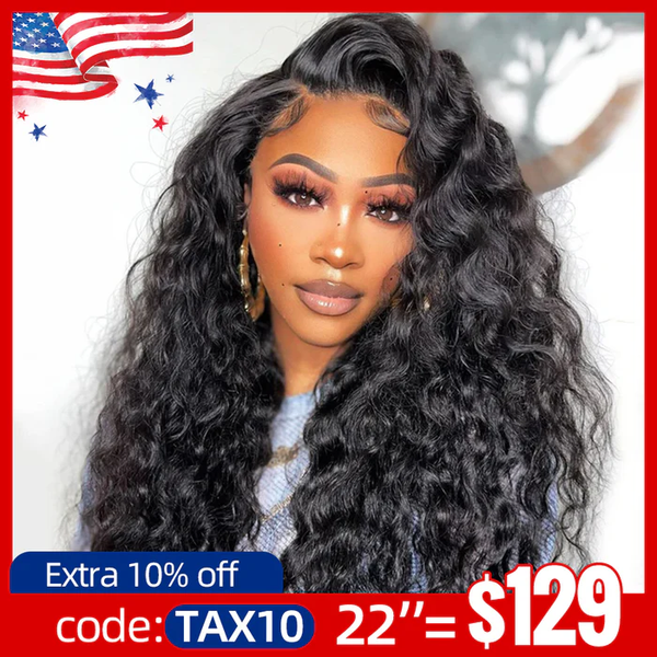 MORE FACE Loose Deep Wave Wig 13x4 HD Lace Frontal Wig Preplucked Loose Deep Human Hair Wigs