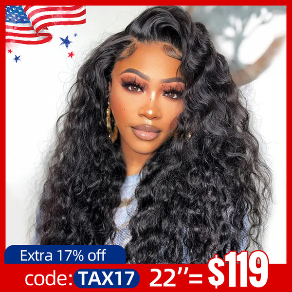 MORE FACE Loose Deep Wave Wig 13x4 HD Lace Frontal Wig Preplucked Loose Deep Human Hair Wigs