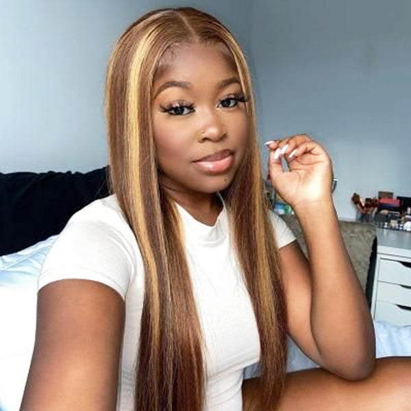 MORE FACE Easy to Wear Go Wig 6x4 Highlight Glueless Wig HD Pre-Cut Straight Lace Wigs Beginner Friendly