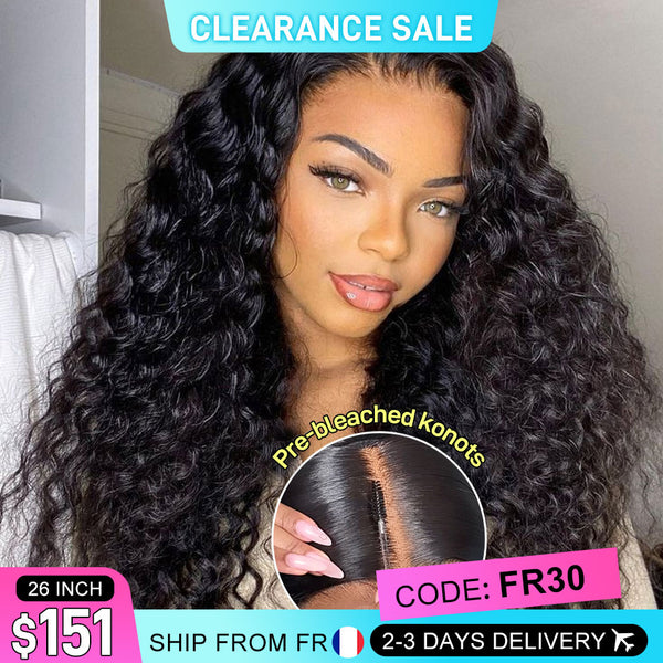 MORE FACE Pre-bleached Knots Wear Go Water Wave Wig 6x4 Pre-cut HD Glueless Wig Pre-plucked Ready to Wear No Skills