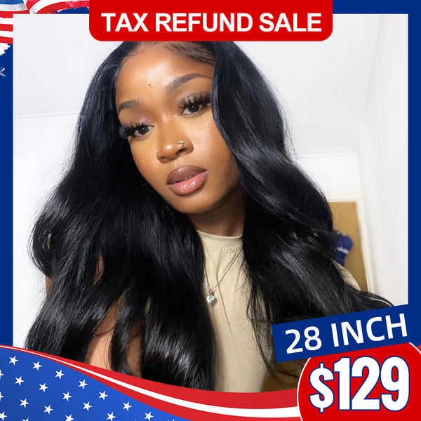 Tax Refund Clearance Sale Body Wave Wig Pre-plucked 13x4 Transparent Lace Frontal Human Hair Wigs With Baby Hair