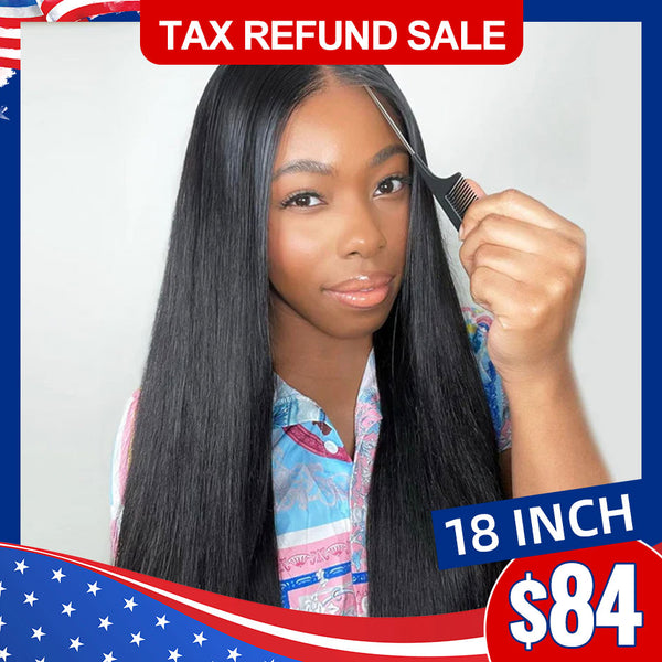 Tax Refund Clearance Sale Silky Straight Easy Wear Go Glueless Wigs Pre Cut 4x6 HD Lace Closure Wigs Beginner Friendly